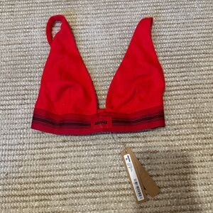 NWT Skims cotton rib plunge bralette